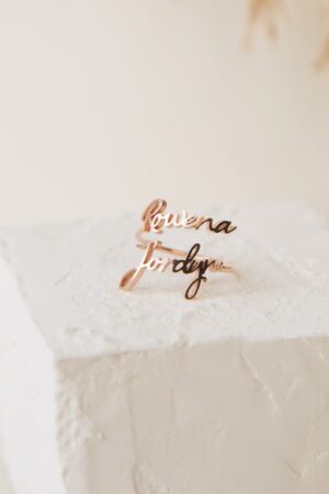 Personalized Double Name Ring A Cherished Keepsake for Loved Ones