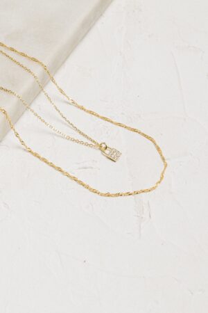 Caitlyn Minimalist's Twisted Singapore Necklace A Dainty Gold Rope Necklace for Layering and Gifting