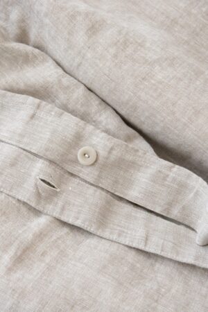 Luxurious Washed Linen Duvet Cover Pure European Linen, Button Closure, Multiple Sizes and Colors