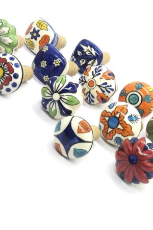 Handcrafted Ceramic Wine Bottle Stoppers A Touch of Art for Your Bottles