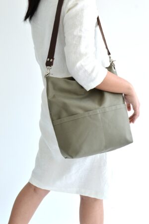 Olive Canvas Hobo Tote The Perfect Everyday Bag for Women