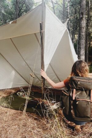 Whelen Lean-to Canvas Tent Experience Authentic Bushcraft and Camping with Rain-Proof, Rot-Resistant Organic Cotton