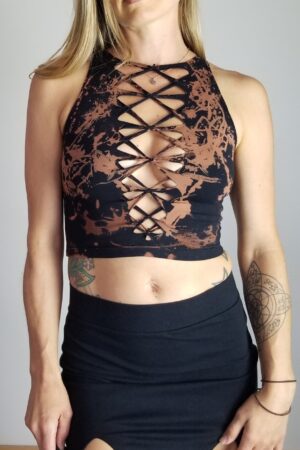 Wild Fire Braided Crop Tank Unleash Your Inner Goddess for Festivals, Pole Dance, and Hoop Fashion