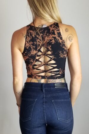 Wild Fire Braided Crop Tank Unleash Your Inner Goddess for Festivals, Pole Dance, and Hoop Fashion