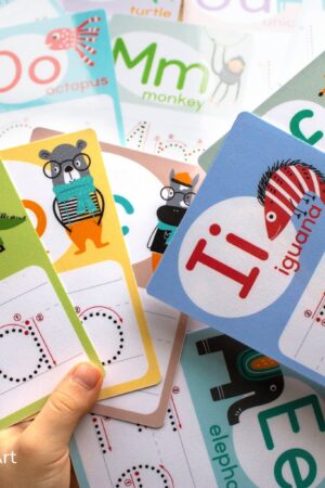 Animal Alphabet Tracing Cards Fun and Educational Flashcards for Early Learning