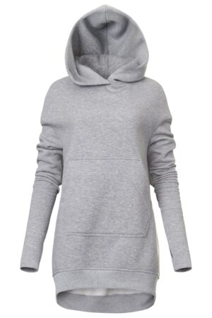 Cozy and Chic Elevate Your Style with Our Long Hoodie with Dropped Shoulder