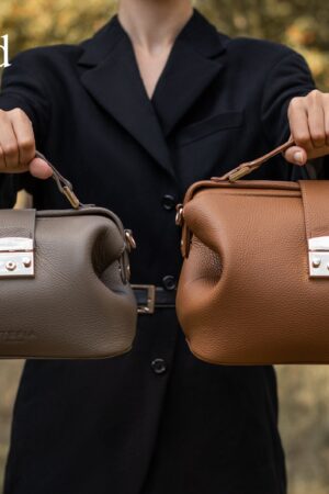 Timeless Elegance The Modern Lady's Leather Doctor Bag for Travel and Style