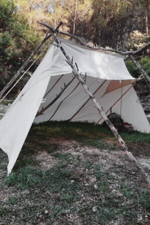 Whelen Lean-to Canvas Tent Experience Authentic Bushcraft and Camping with Rain-Proof, Rot-Resistant Organic Cotton