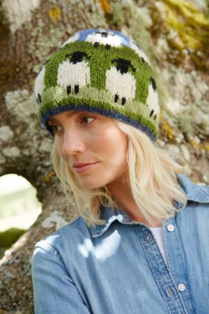 Cozy Flock Handcrafted Wool Beanie with Playful Pom Pom