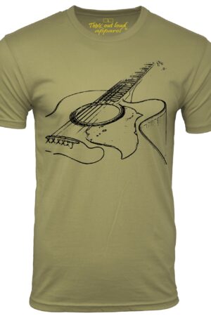 Unleash Your Inner Musician Acoustic Guitar T-Shirt by Think Out Loud Apparel