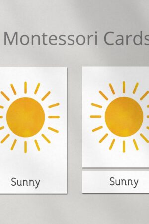 Montessori Weather Cards Explore the Wonders of Nature with Interactive Flashcards