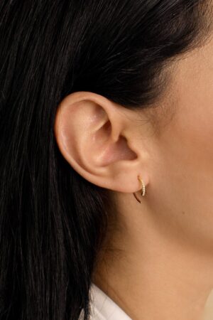 Pave Diamond Threader Earrings Elevate Your Earring Collection with Minimalist Elegance