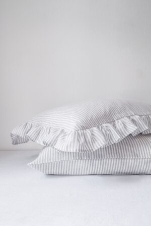 Dreamy Linen Pillowcase Embrace the Elegance of Ruffles