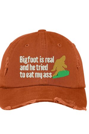 Unveil the Enigma Embroidered Bigfoot Dad's Cap for the Curious and Adventurous