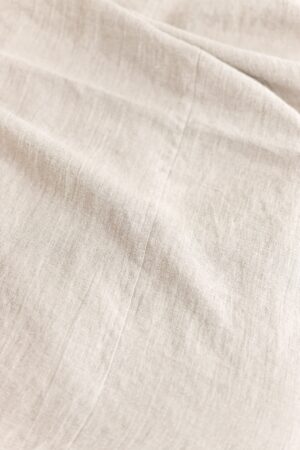 Undyed Linen Bedspread Rustic Charm for a Tranquil Night's Sleep