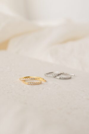 Pave Diamond Threader Earrings Elevate Your Earring Collection with Minimalist Elegance