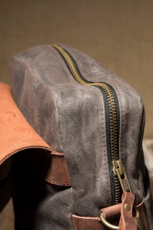 Premium Leather and Waxed Canvas Messenger Bag The Perfect Laptop and Everyday Carry Companion