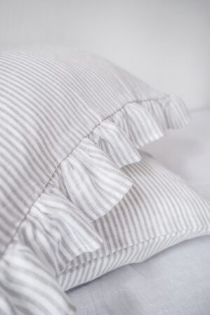 Dreamy Linen Pillowcase Embrace the Elegance of Ruffles