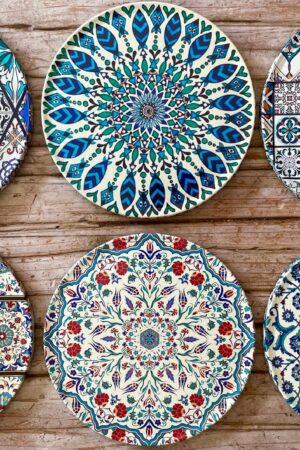 Mesmerizing Mediterranean Coasters A Set of 6 for Enchanting Home Decor and Thoughtful Gifting