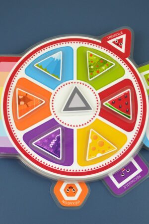 Interactive Velcro Shape and Color Matching Activity Enhance Learning and Quiet Play