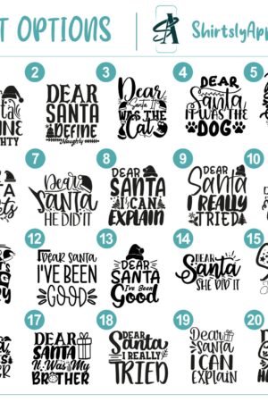 Festive Family Christmas Shirts Spread Holiday Cheer with "Dear Santa" Squad Tees