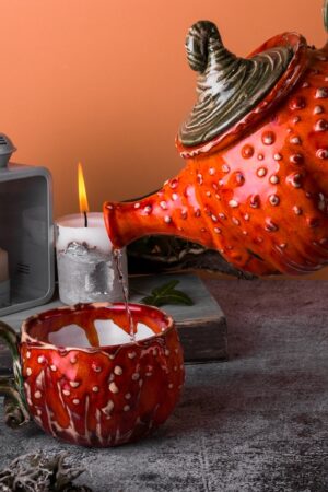 Bewitching Pumpkin Mugs A Spooktacular Duo of Handmade Ceramic Cups