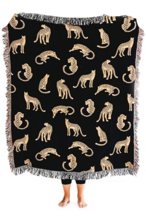 Unleash the Untamed Elegance Luxurious Leopard Throw for a Wildly Chic Home