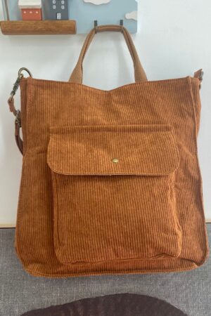 Corduroy Shoulder Bag The Perfect Tote for Shopping and Everyday Use