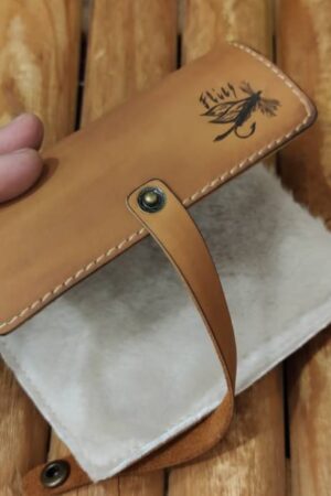 Personalized Leather Fly Fishing Wallet The Ultimate Companion for Anglers