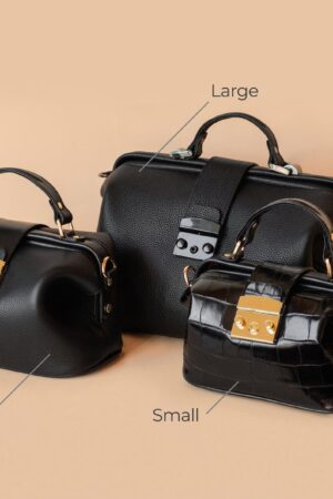 Timeless Elegance LEATHER DOCTOR BAG - The Modern Lady's Essential