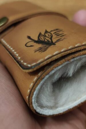 Personalized Leather Fly Fishing Wallet The Ultimate Companion for Anglers