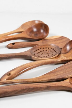 Premium 7-Piece Teak Cooking Set Elevate Your Culinary Experience