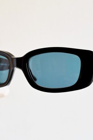 GUCCI Vintage Sunglasses Rare Black Oval GG2409/S Square Rectangular Silver Frame with Cobalt Blue Lens, Worn by Migos, 2Chainz, Rihanna, and Lady Gaga