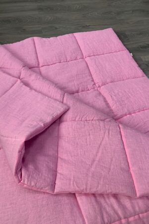 Organic Hemp Linen Comforter Sustainable Comfort in Pink