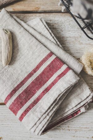 Premium French Linen Kitchen Towels Rustic Elegance for Your Home