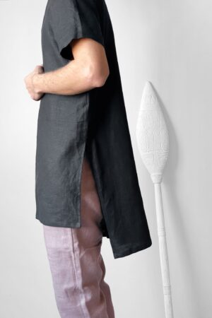 Stylish and Comfortable Maxi Men's Linen Tunic for a Interesting  Item