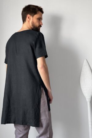 Stylish and Comfortable Maxi Men's Linen Tunic for a Interesting  Item