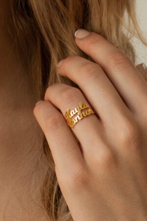 Personalized Triple Name Ring A Timeless Treasure for Loved Ones