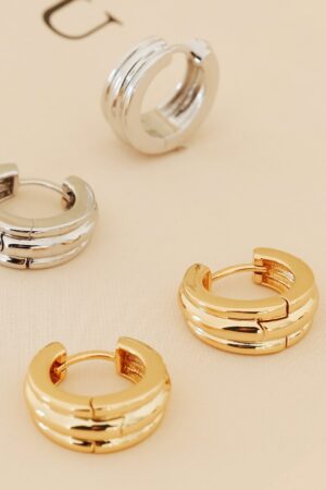 Captivating Canal Chunky Hoops Elevate Your Style with Minimalist Gold Jewelry