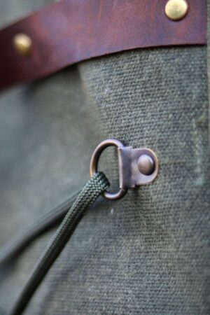 Genuine Leather and Waxed Canvas Backpack Your Rugged Companion for Adventure