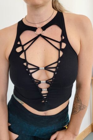 Lucid Braided Crop Tank Unleash Your Inner Goddess with Festival Flair