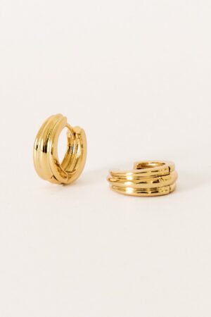 Captivating Canal Chunky Hoops Elevate Your Style with Minimalist Gold Jewelry