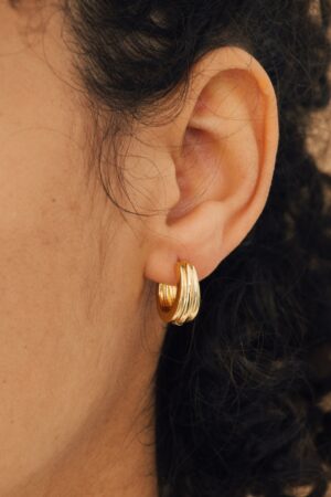 Captivating Canal Chunky Hoops Elevate Your Style with Minimalist Gold Jewelry