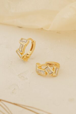 Sparkling Glacier Baguette Diamond Huggie Hoops Elevate Your Everyday Style