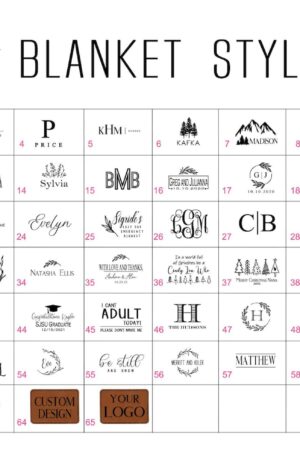 Personalized Monogrammed Farmhouse Blanket A Thoughtful Corporate Gift for Mom