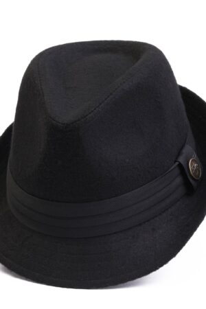 Dark Gray Tweed Fedora A Timeless Winter Accessory for Women