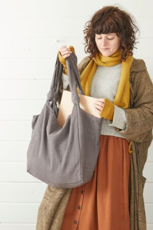 Fair Trade Vegan Comfy Everyday Shoulder Bag Zip Close, Eco-Friendly Style