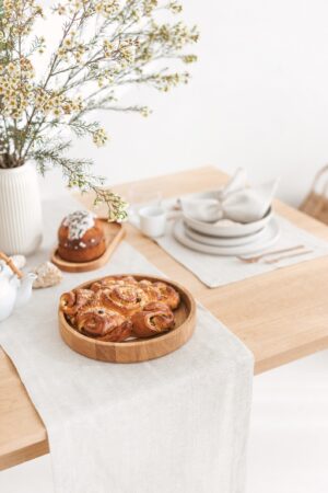 Rustic Farmhouse Linen Placemats Elevate Your Dining Experience with Natural Elegance