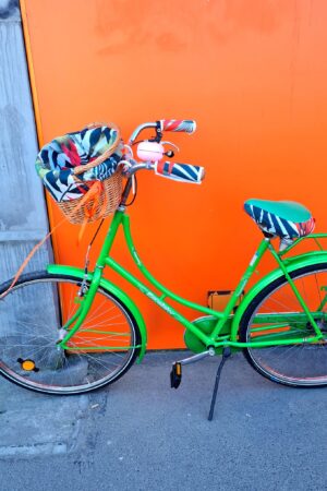 Tropical Bicycle Basket A Vibrant Oasis for Your Ride