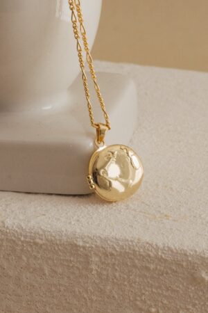 Earth Charm Locket Necklace Capture Your World in a Timeless Keepsake